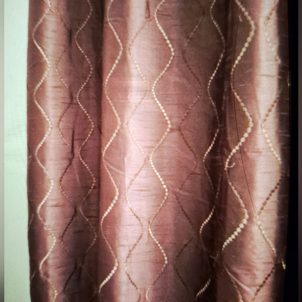 SET OF 3 - PURPLE CURTAINS SET, 3 PANELS, 8 GROMMETS, NEW 84